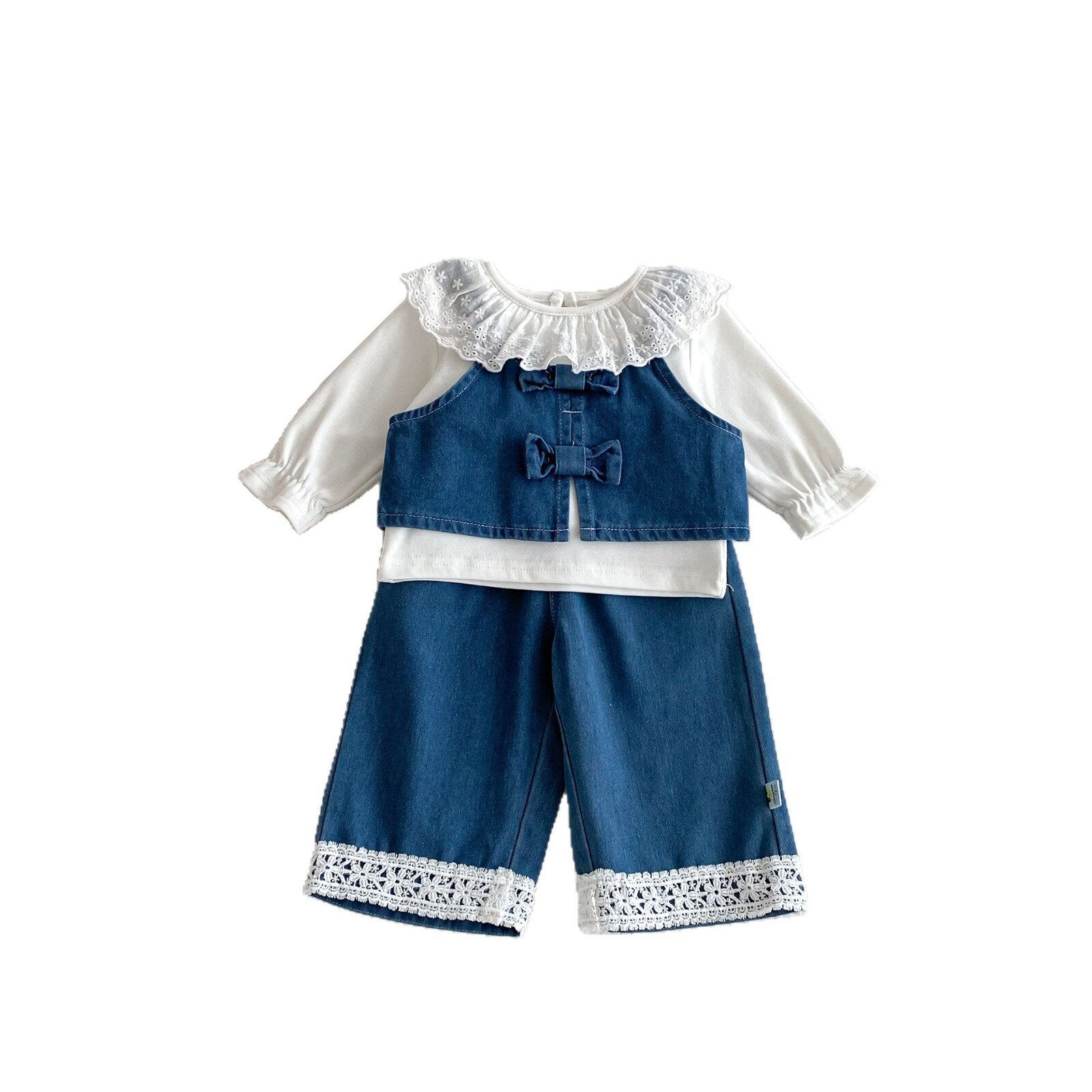 ノースリーブセットアップ Denim Three-Piece Set デニム セットアップ【mh0012094】