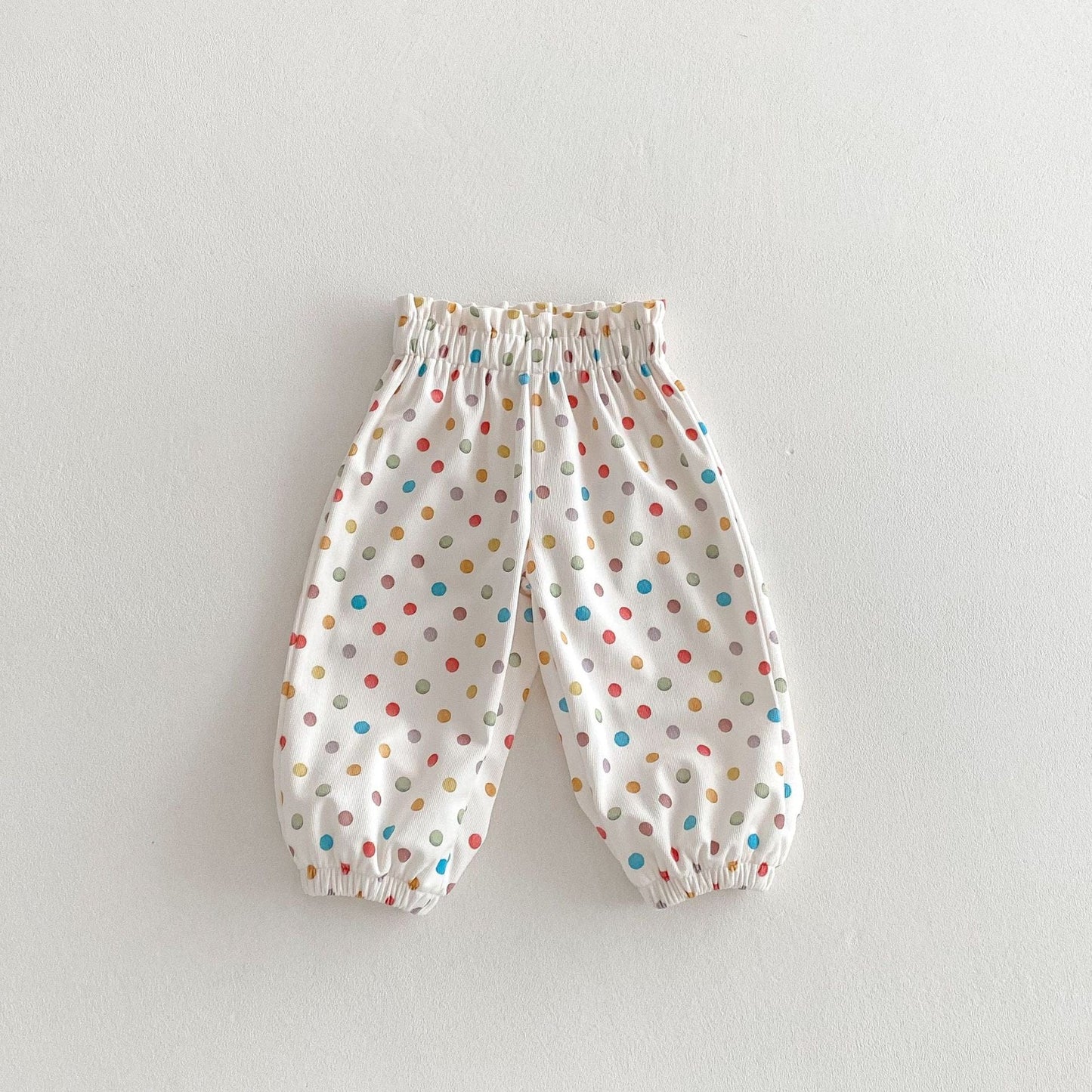 ロングパンツ・スウェットパンツ Dot / 80cm カラフルポルカドット/フラワープリントイージーハーレムパンツ【mh0009235】