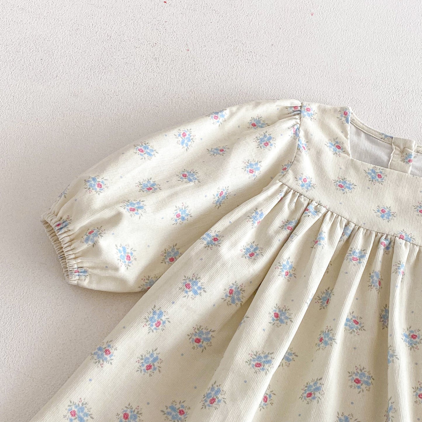 長袖ワンピース Floral Loose Sweet Princess Dress 花柄 ゆったり ワンピース【mh0011961】