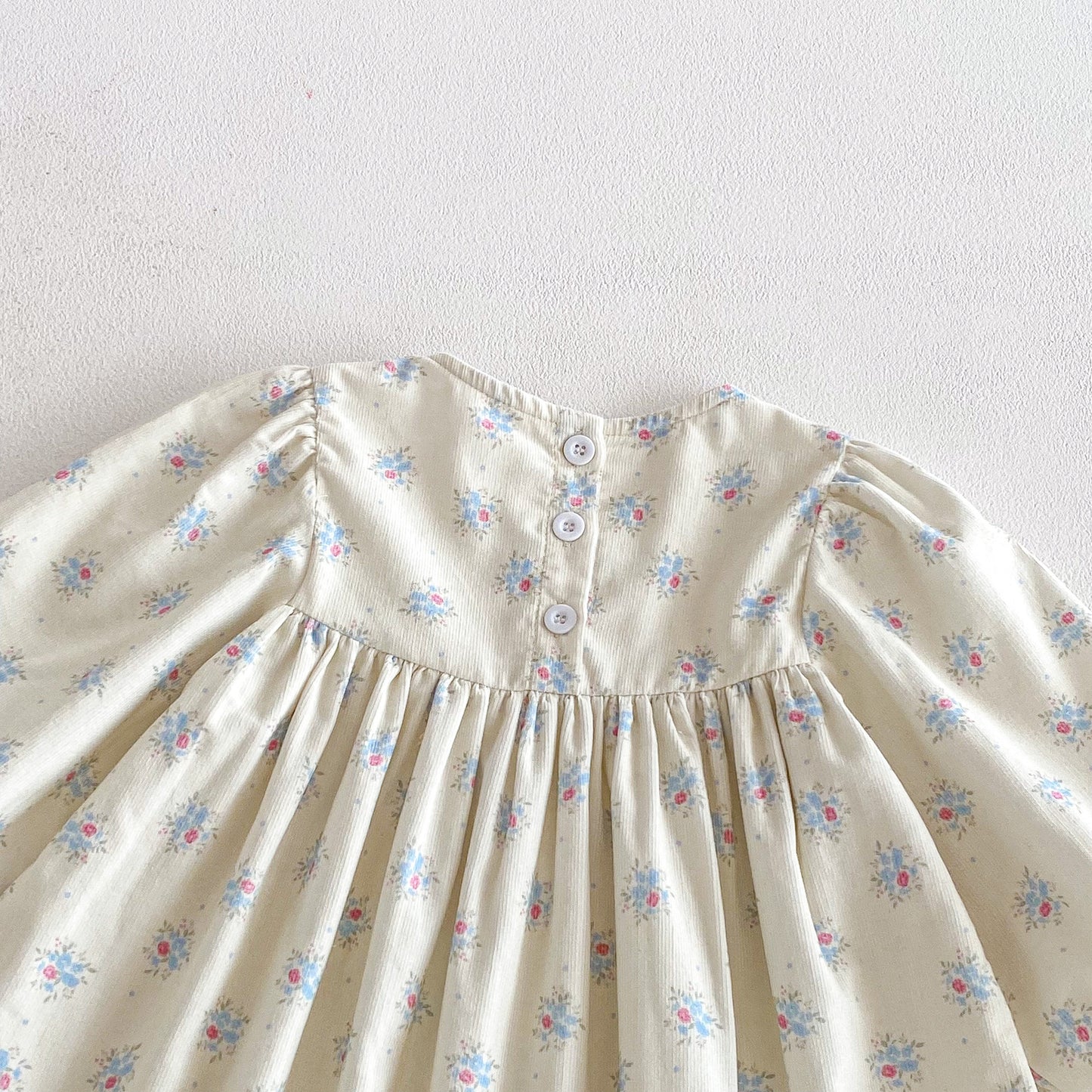長袖ワンピース Floral Loose Sweet Princess Dress 花柄 ゆったり ワンピース【mh0011961】