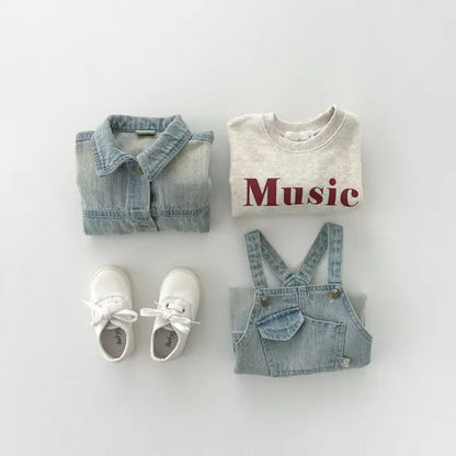 ショートコート・ジャケット・ジャンパー キッズアウター シンプルベーシックデニムジャケット Gジャン2カラー【mh0007221】