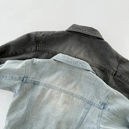 ショートコート・ジャケット・ジャンパー キッズアウター シンプルベーシックデニムジャケット Gジャン2カラー【mh0007221】