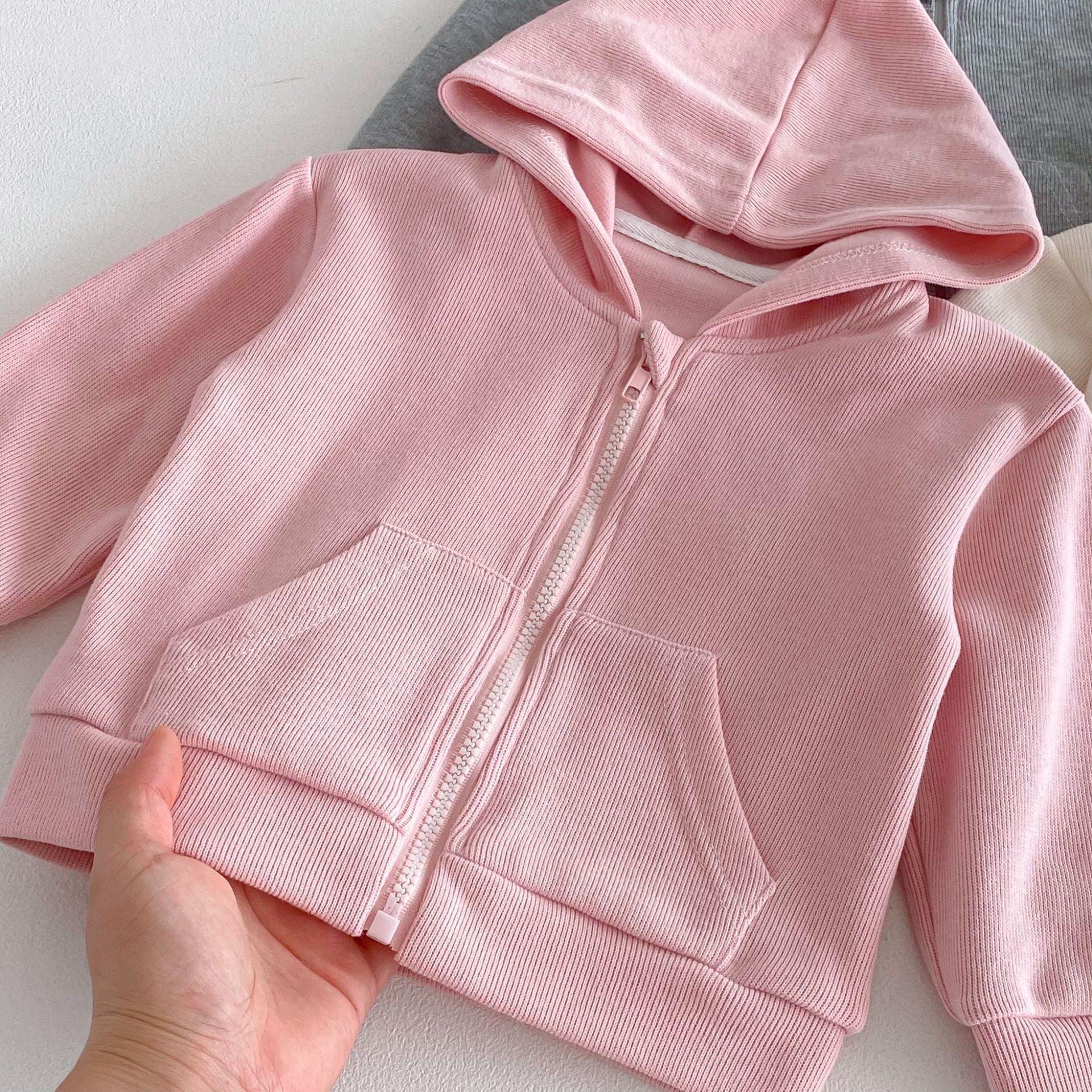 長袖セットアップ Hooded Cardigan Sweatshirt Set フーディー スウェット セットアップ【mh0011958】