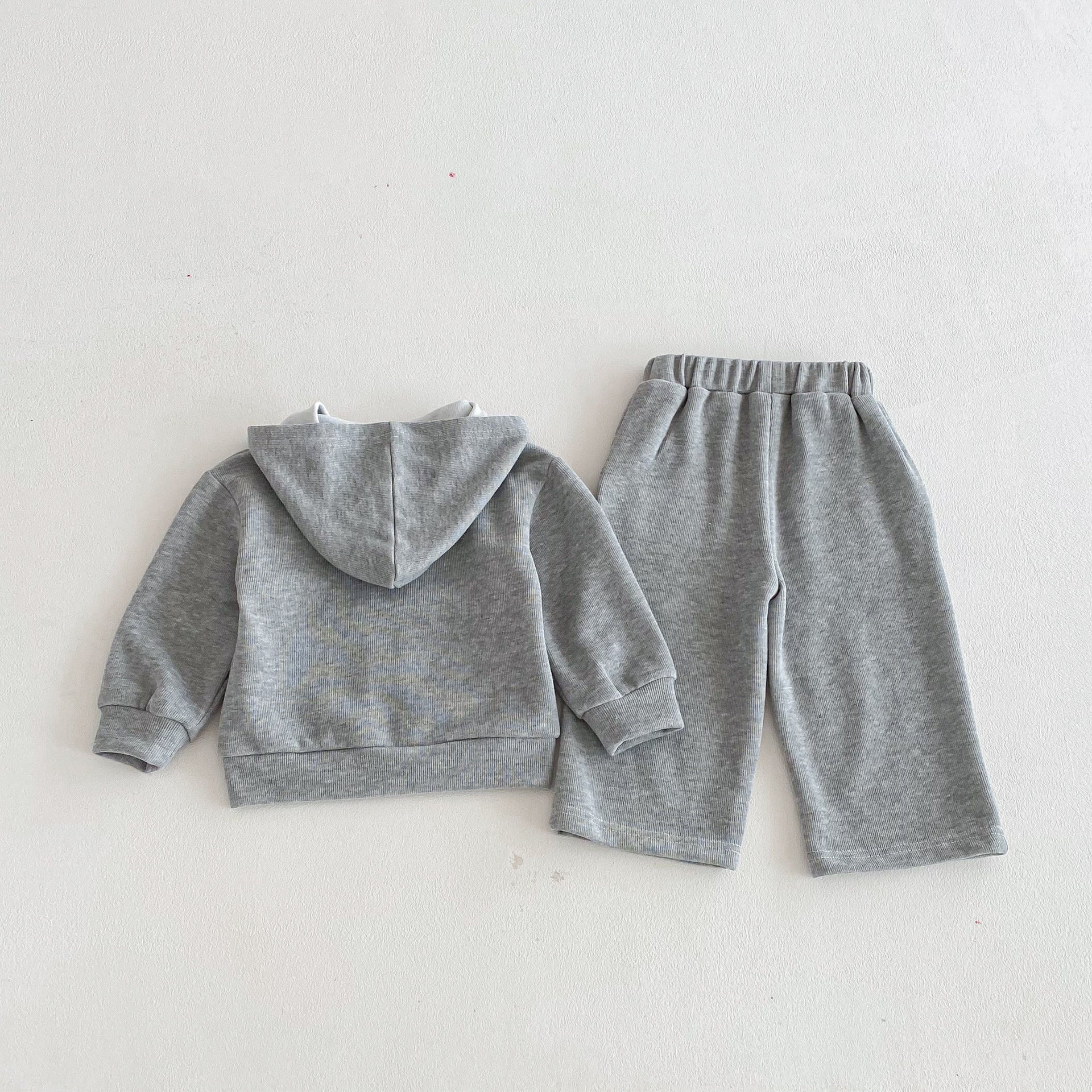 長袖セットアップ Hooded Cardigan Sweatshirt Set フーディー スウェット セットアップ【mh0011958】