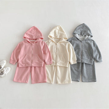 長袖セットアップ Hooded Cardigan Sweatshirt Set フーディー スウェット セットアップ【mh0011958】
