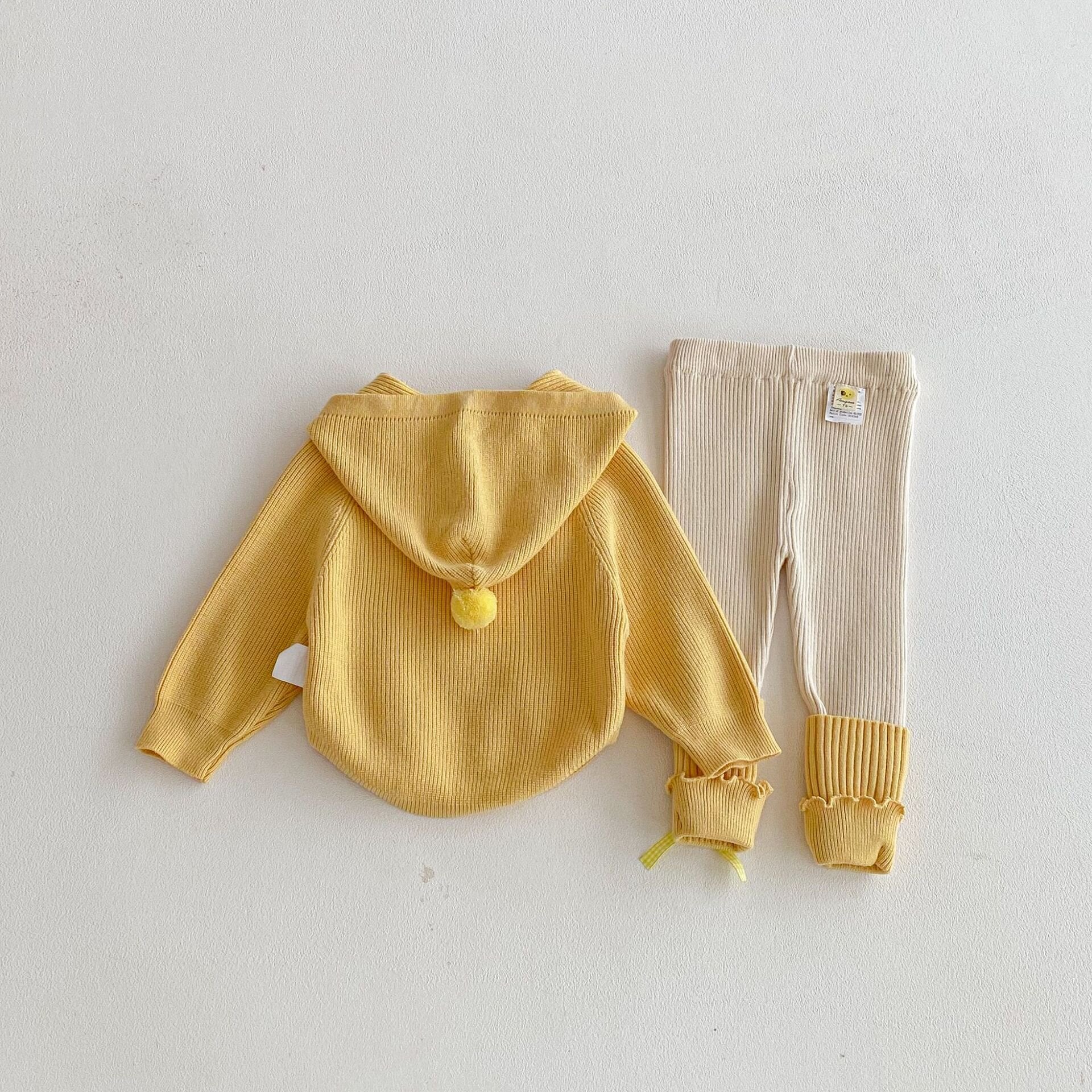 長袖セットアップ Hooded Heart Knitted Set ハート 立体編み ニット セットアップ【mh0012099】