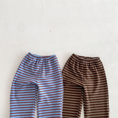 長袖セットアップ Hooded Zipper Striped Sweatshirt Set ジップアップ ストライプ セットアップ【mh0011968】