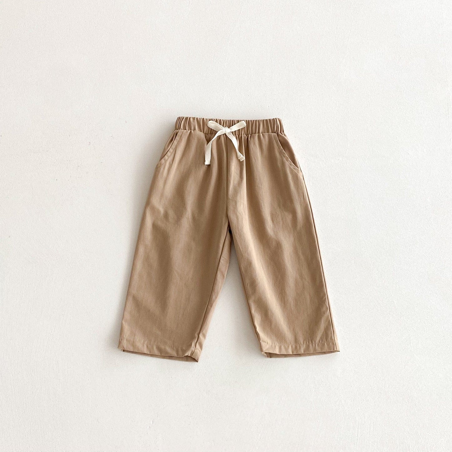 ロングパンツ・スウェットパンツ Khaki / 80cm シンプルデイリールーズロングパンツ【mh0010688】