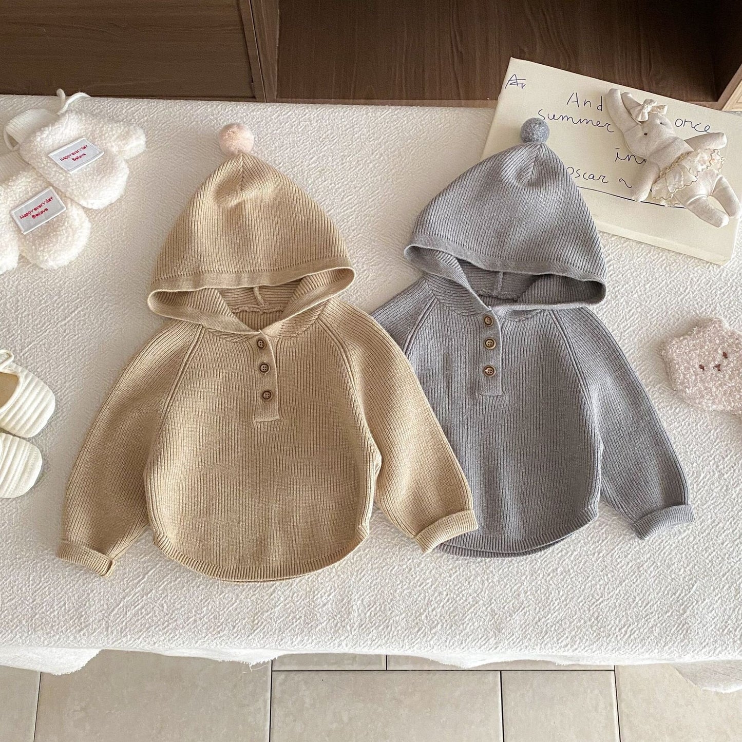 長袖セットアップ Knitted Elf Hat Sweater Set ニット 小人帽子 セットアップ【mh0012092】