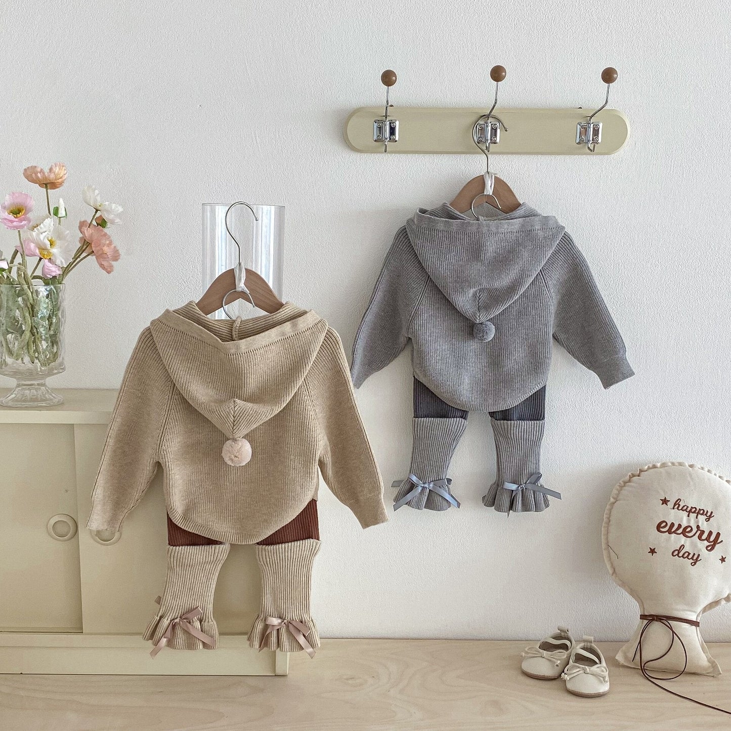 長袖セットアップ Knitted Elf Hat Sweater Set ニット 小人帽子 セットアップ【mh0012092】