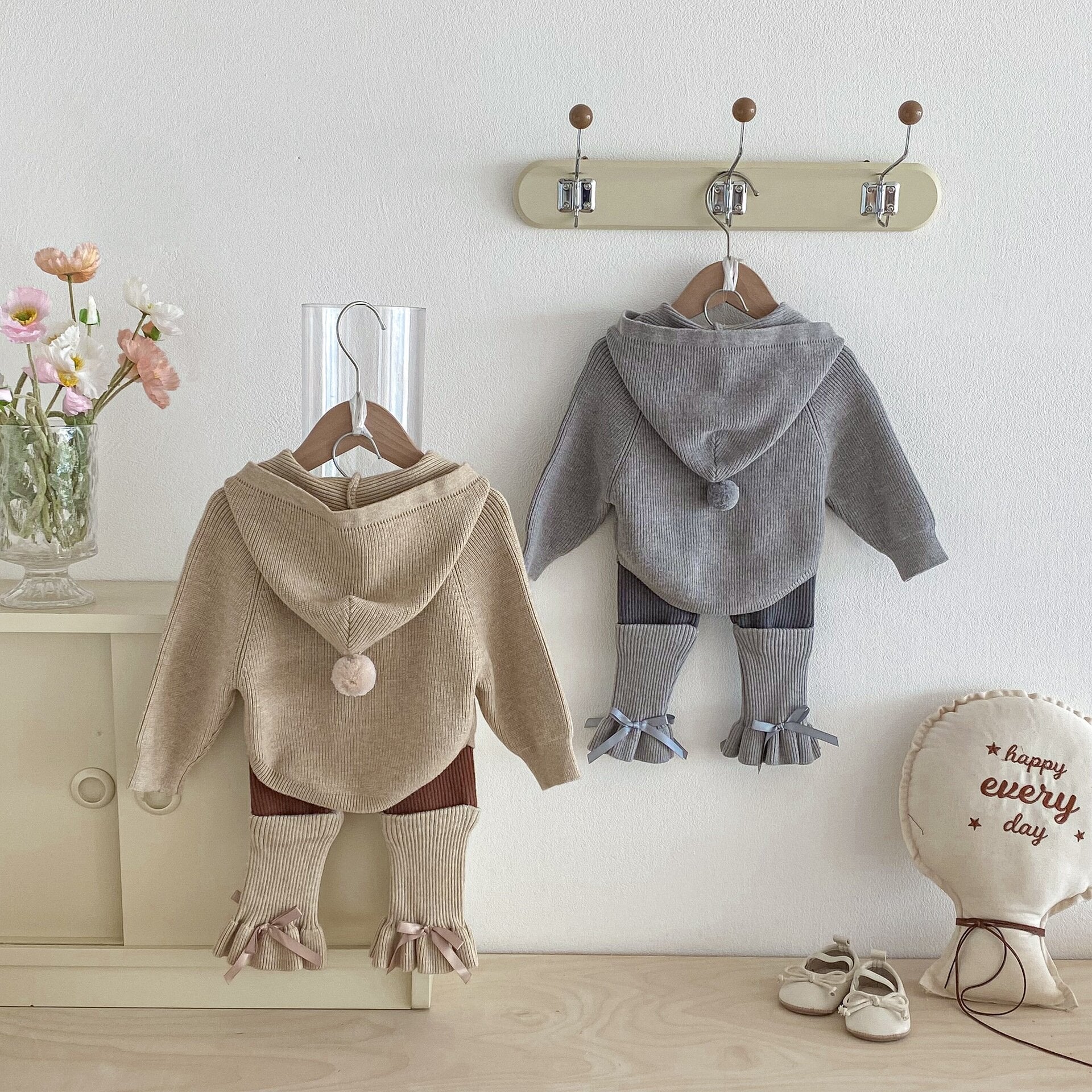 長袖セットアップ Knitted Elf Hat Sweater Set ニット 小人帽子 セットアップ【mh0012092】