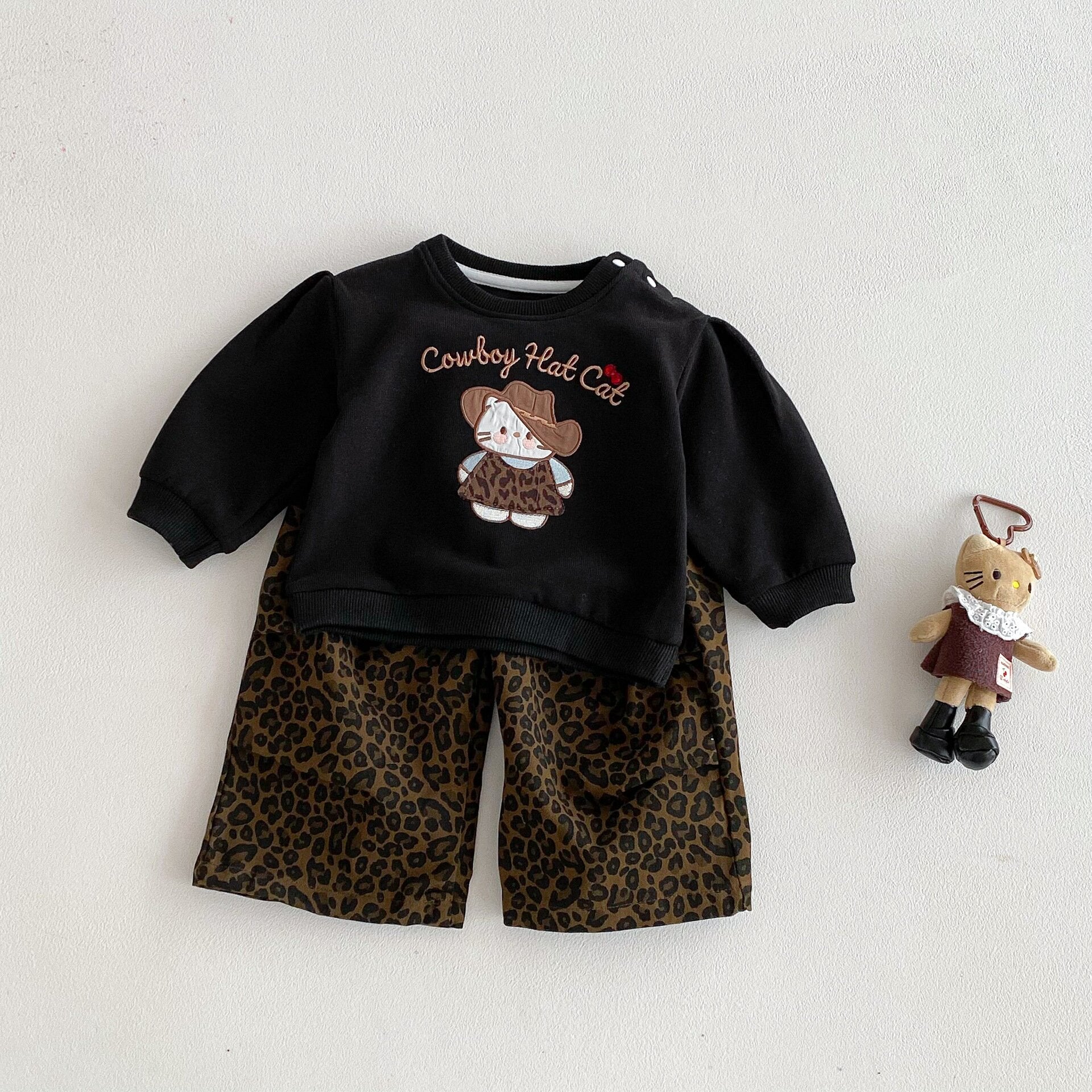 長袖セットアップ Leopard Sweatshirt Set レオパード スウェットセット【mh0012091】