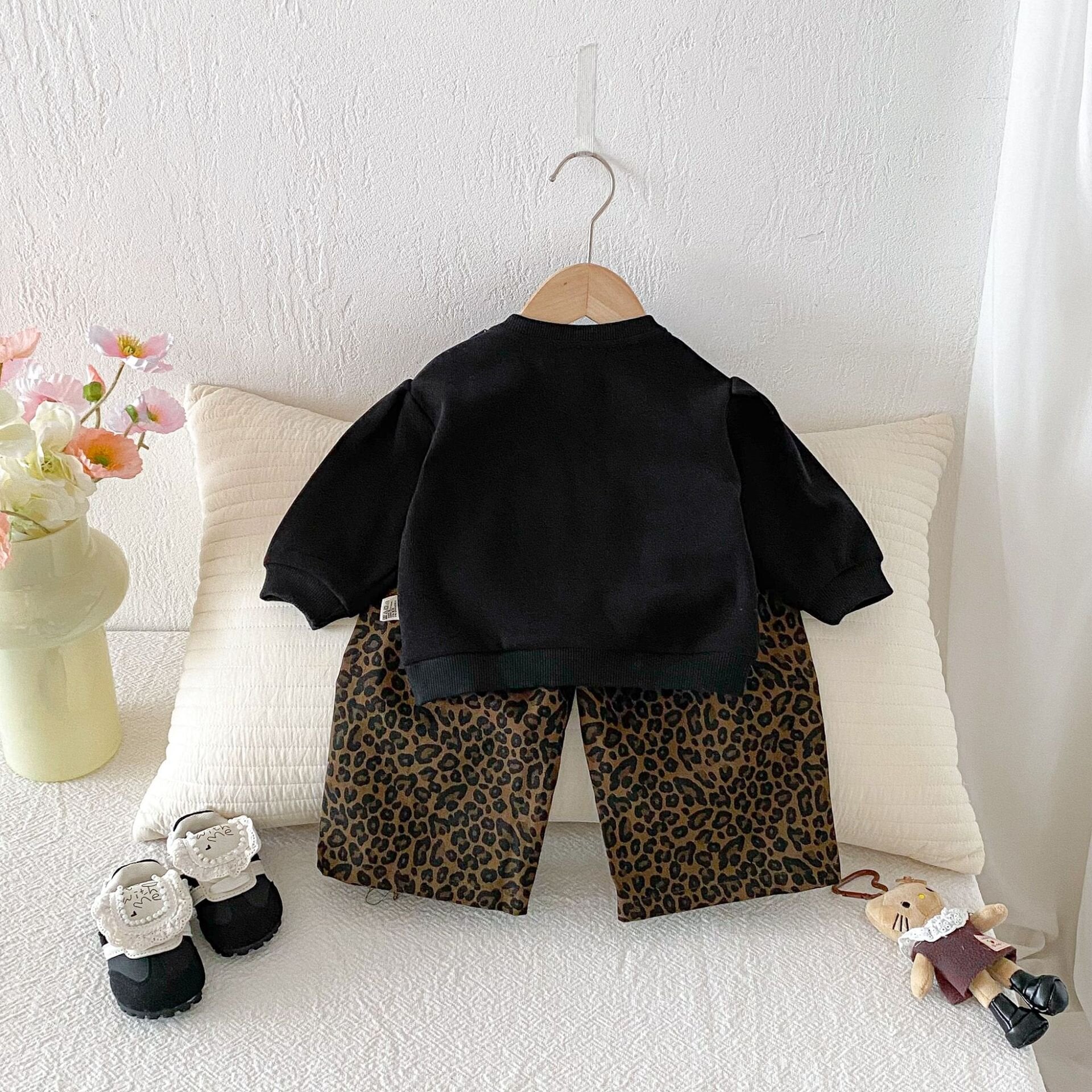 長袖セットアップ Leopard Sweatshirt Set レオパード スウェットセット【mh0012091】