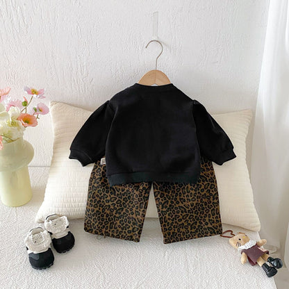 長袖セットアップ Leopard Sweatshirt Set レオパード スウェットセット【mh0012091】