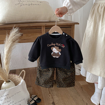 長袖セットアップ Leopard Sweatshirt Set レオパード スウェットセット【mh0012091】