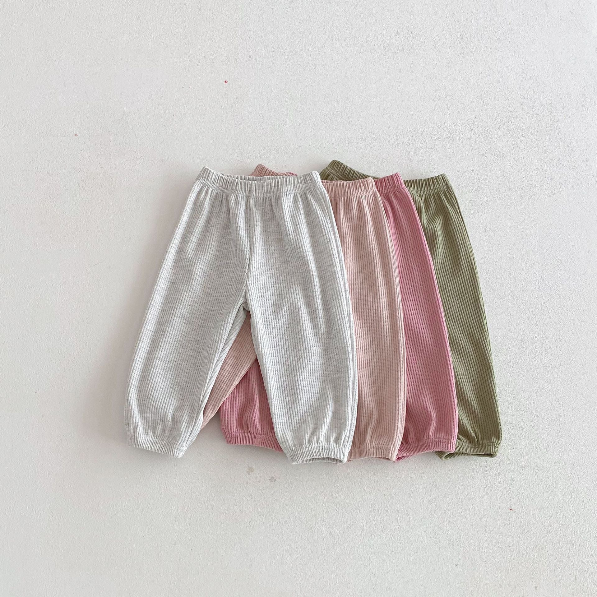 長袖セットアップ Letter Embroidery Waffle Set ワッフル 刺繍 セットアップ【mh0011966】