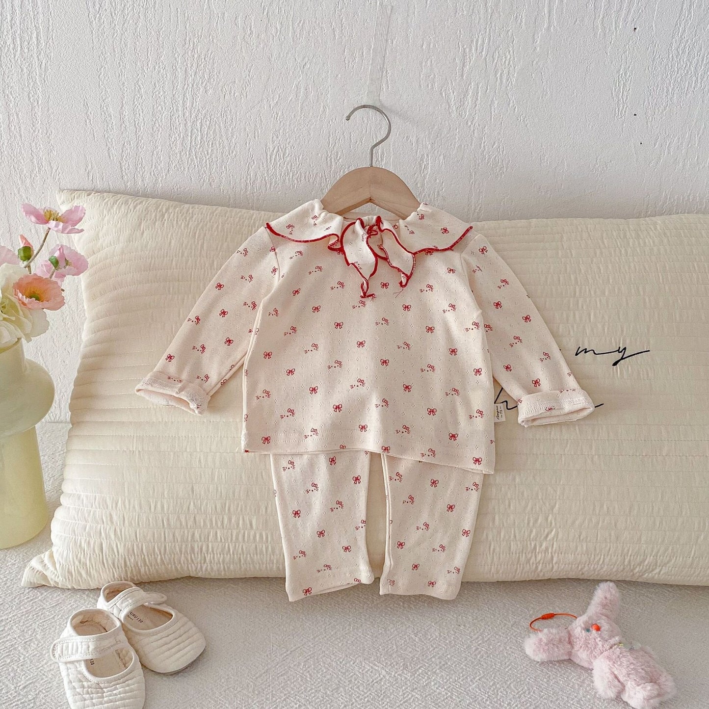 長袖パジャマ Long Sleeve Loungewear Set ルームウェア 上下セット 2点セット【mh0012101】