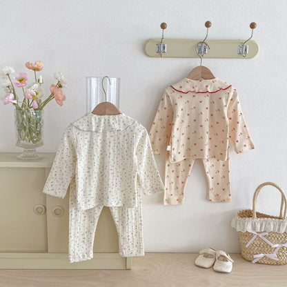 長袖パジャマ Long Sleeve Loungewear Set ルームウェア 上下セット 2点セット【mh0012101】