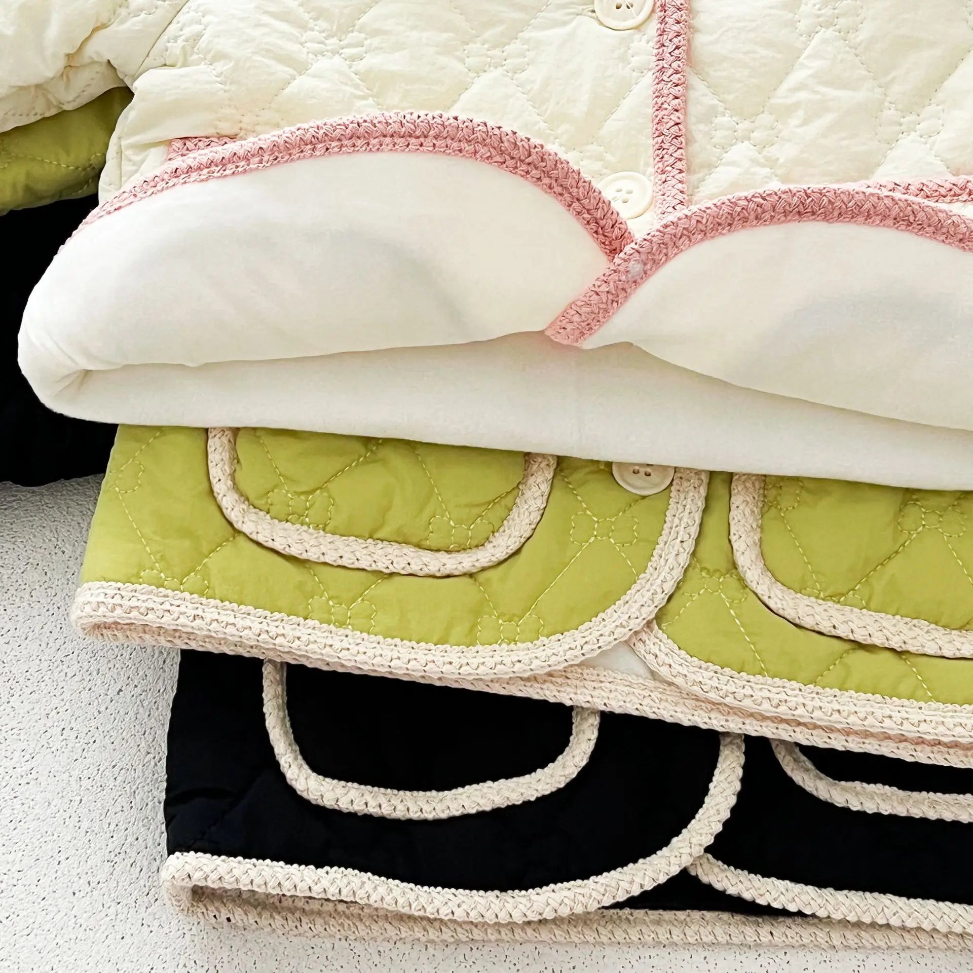 ショートコート・ジャケット・ジャンパー ベビーキッズアウター ビッグ襟キルティングコートジャケット【mh0008272】