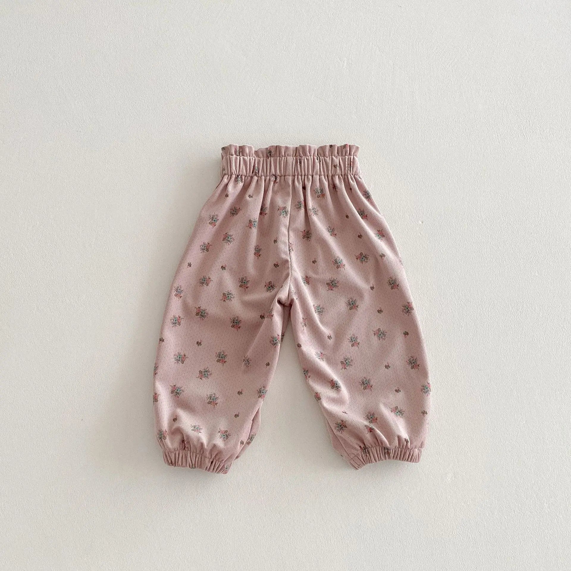 ロングパンツ・スウェットパンツ キッズパンツ カラフル水玉/フラワープリントロングルーズパンツ【mh0008835】