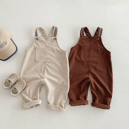 オーバーオール チロリアンオーバーオール コーデュロイサスペンダーパンツ【mh0009247】