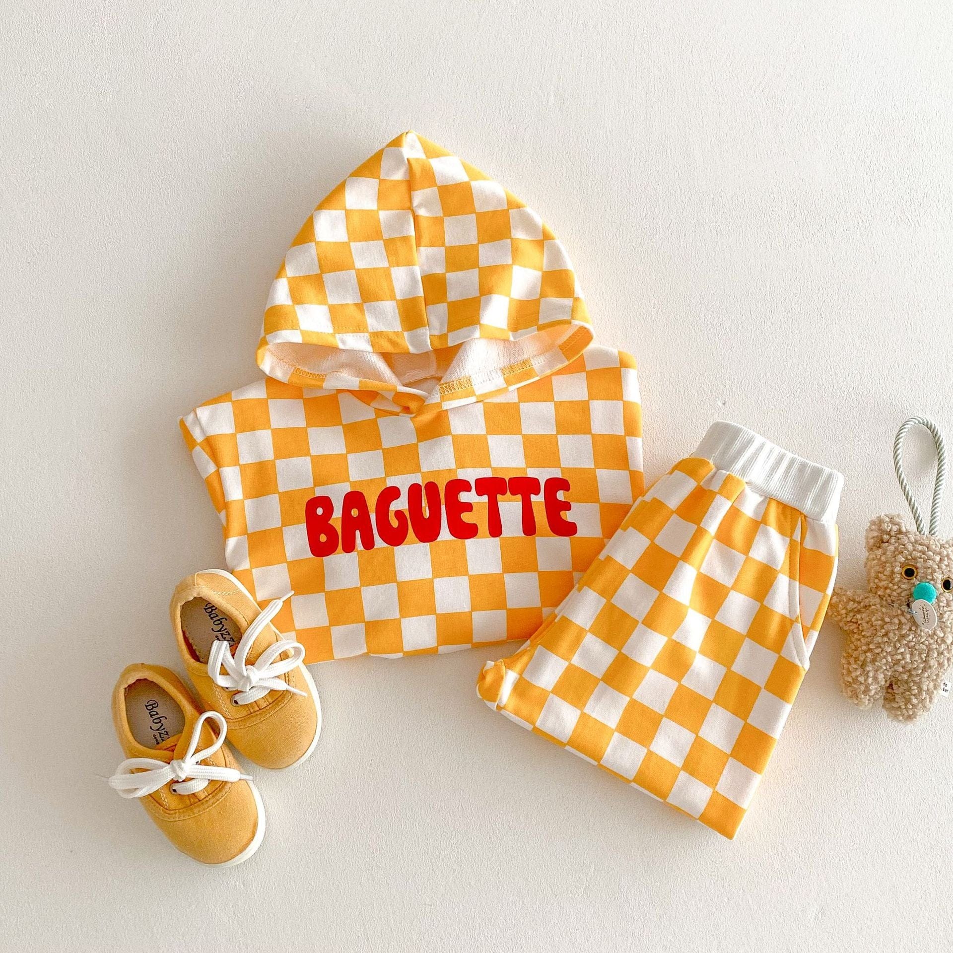 長袖セットアップ チェックスウェットセットアップ  フーディスウェットパーカー+ロングスウェットパンツ【mh0009250】