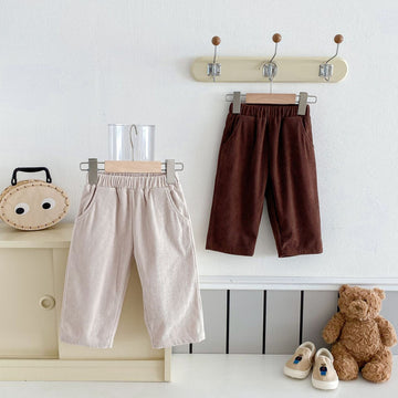 ロングパンツ・スウェットパンツ コーデュロイロングルーズカジュアルパンツ【mh0009253】