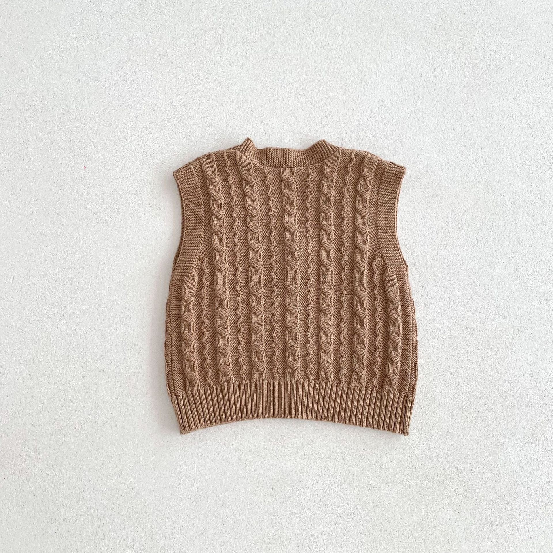 ベスト フラワー刺繍前あきニットベスト【mh0010647】