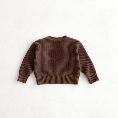 ニット・セーター シンプルベーシック丸首ニットセーター【mh0010653】