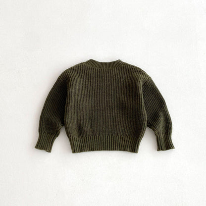 ニット・セーター シンプルベーシック丸首ニットセーター【mh0010653】