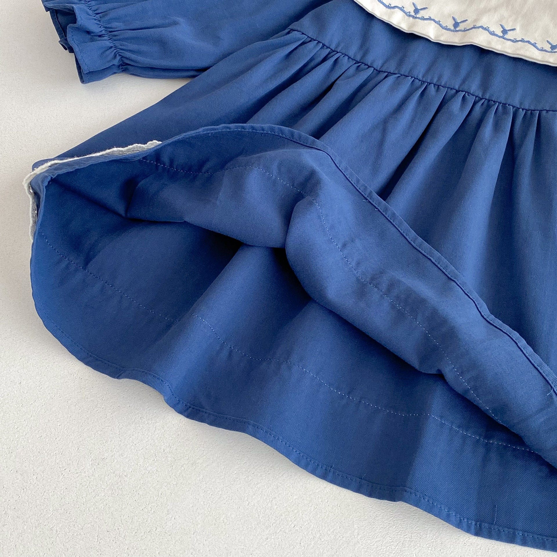 長袖ワンピース レース刺繍長袖ワンピース【mh0010654】