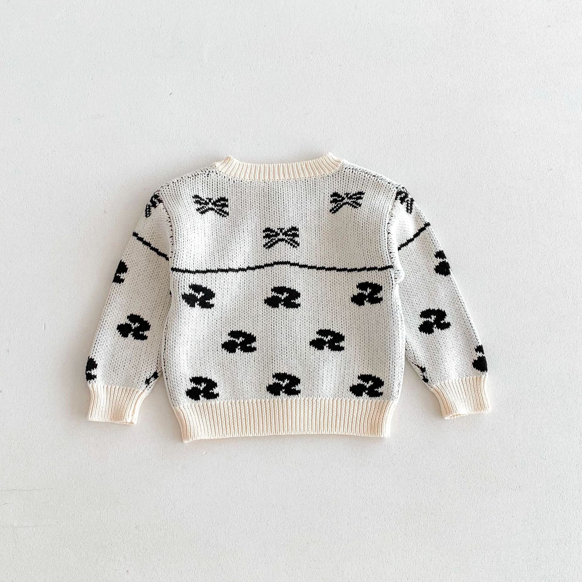 カーディガン・パーカー リボン刺繍ニットカーディガン【mh0010659】