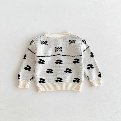 カーディガン・パーカー リボン刺繍ニットカーディガン【mh0010659】