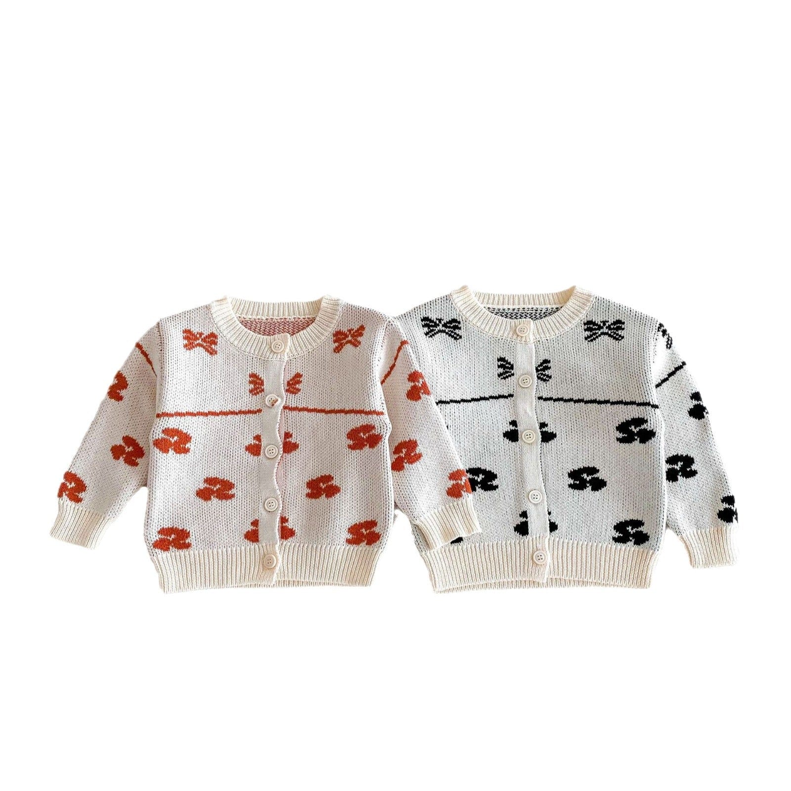 カーディガン・パーカー リボン刺繍ニットカーディガン【mh0010659】