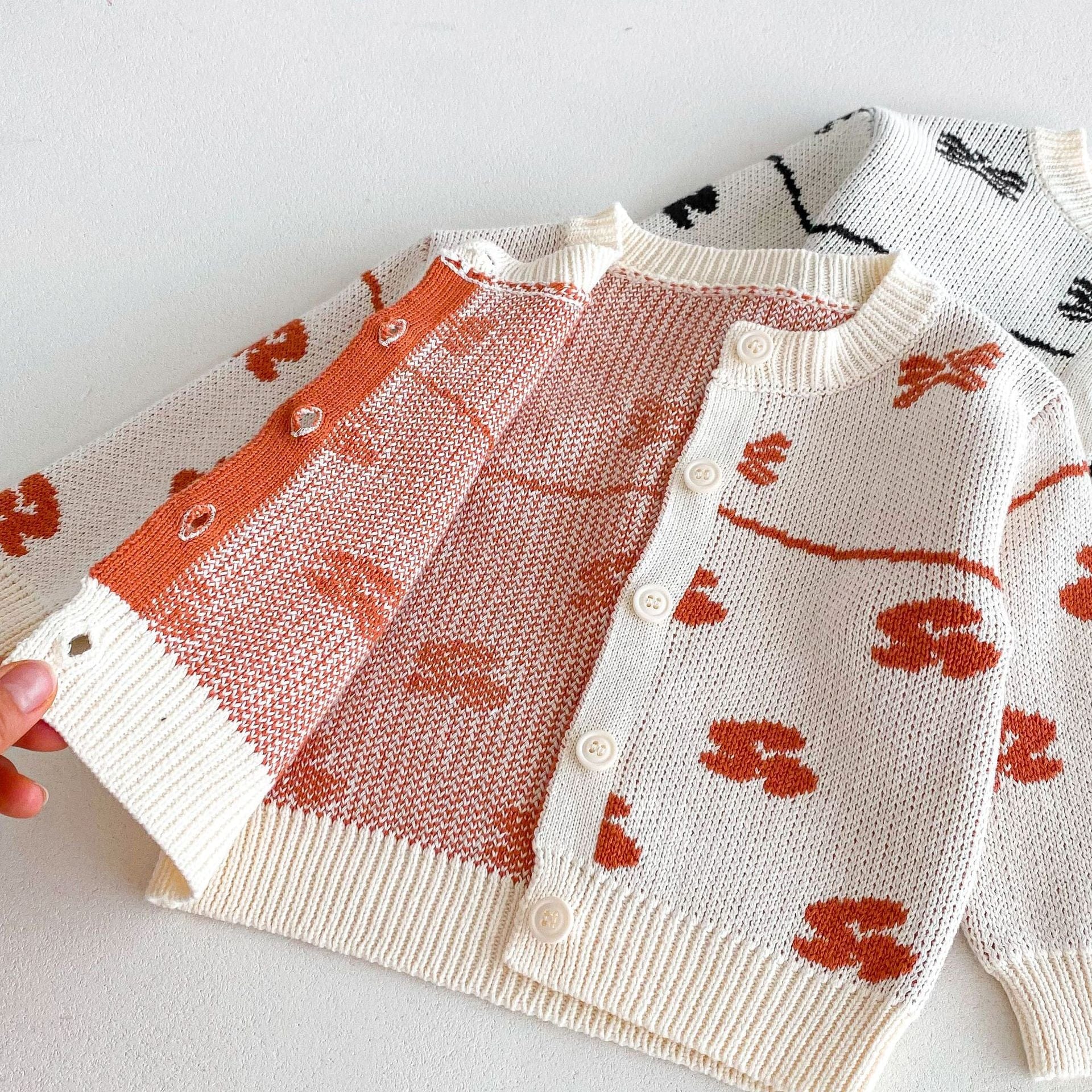 カーディガン・パーカー リボン刺繍ニットカーディガン【mh0010659】