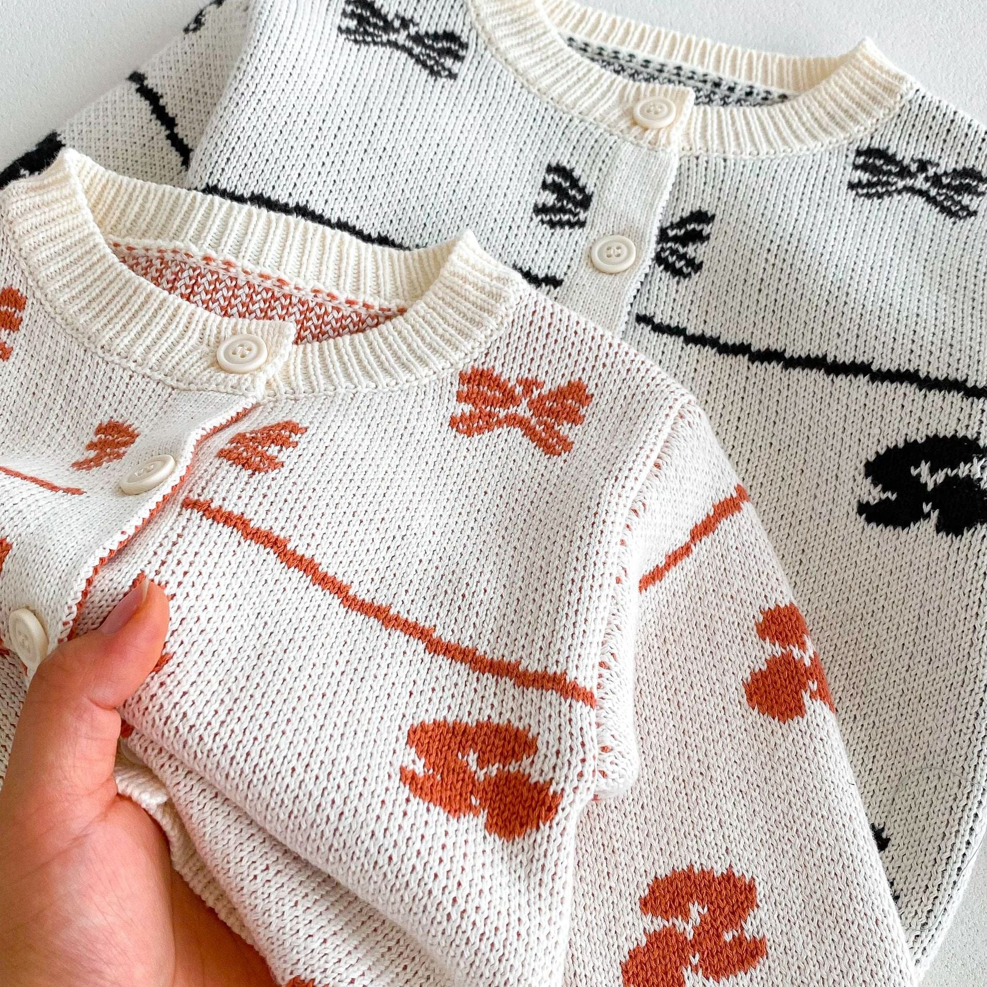 カーディガン・パーカー リボン刺繍ニットカーディガン【mh0010659】