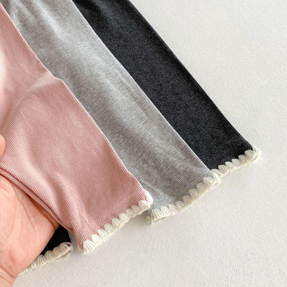 レギンスパンツ 裾レースレギンスパンツ【mh0010661】