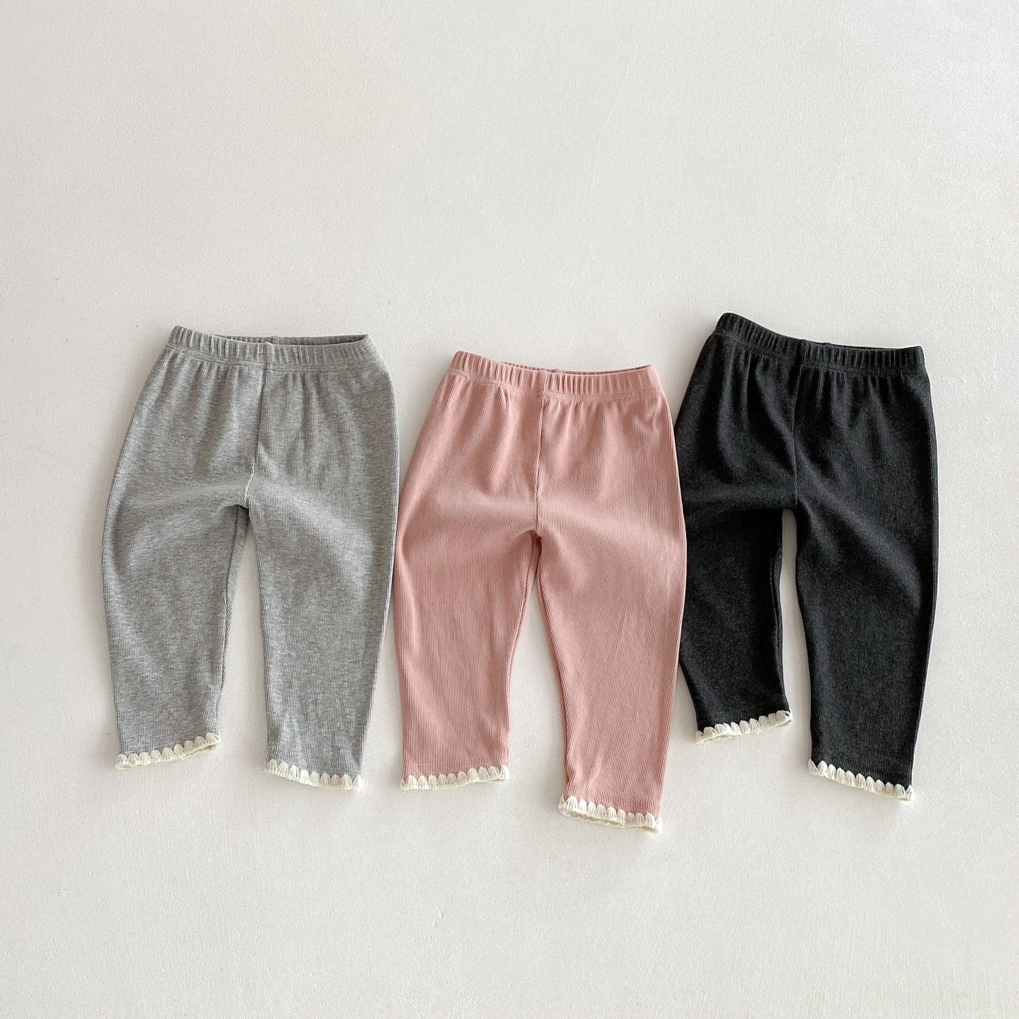 レギンスパンツ 裾レースレギンスパンツ【mh0010661】