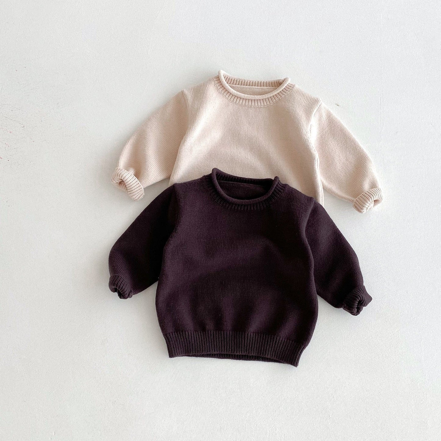 ニット・セーター 無地長袖ニットセータートップス【mh0010663】