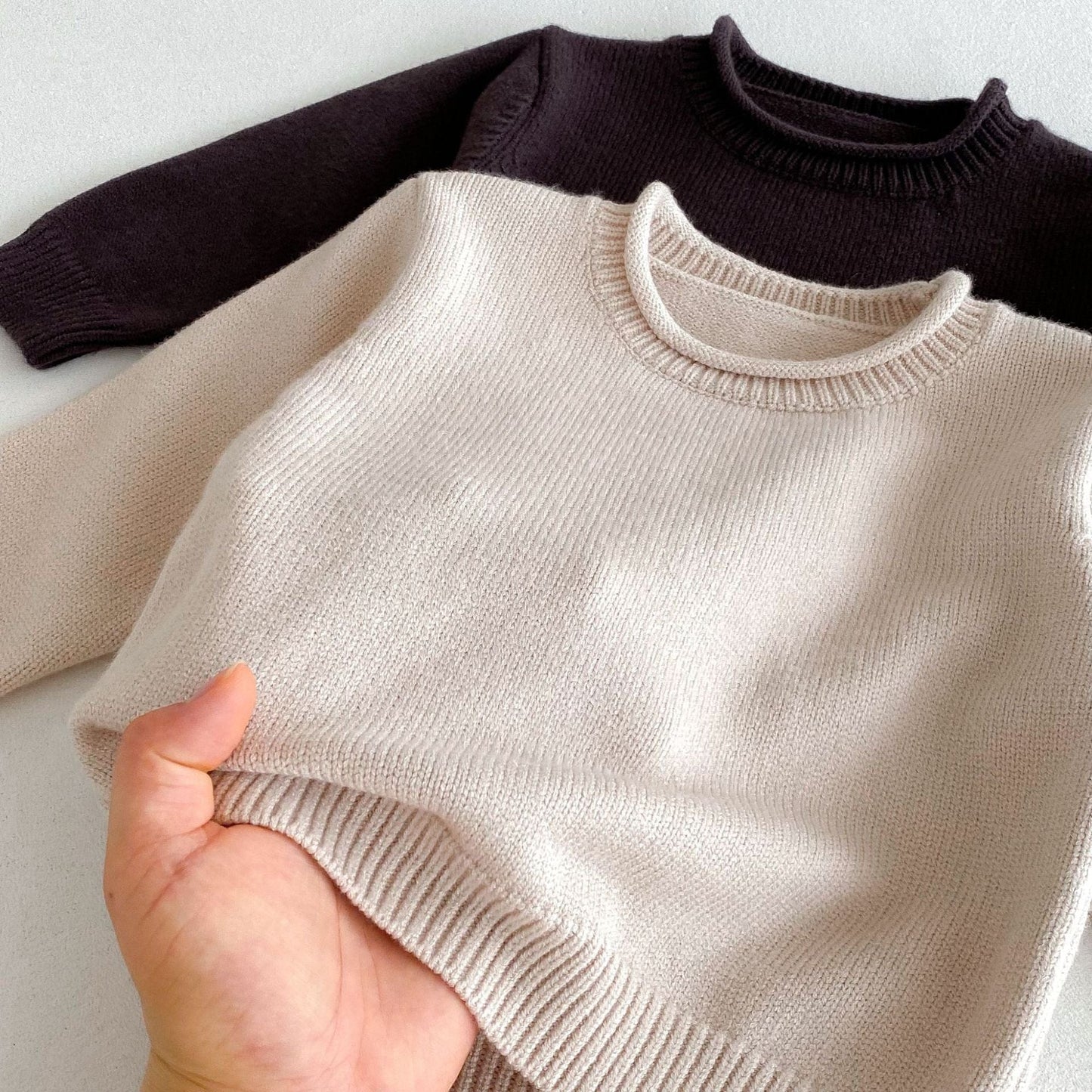 ニット・セーター 無地長袖ニットセータートップス【mh0010663】