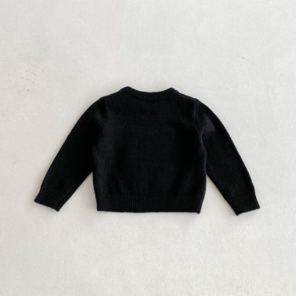 ニット・セーター きつね刺繍長袖ニットセーター【mh0010666】