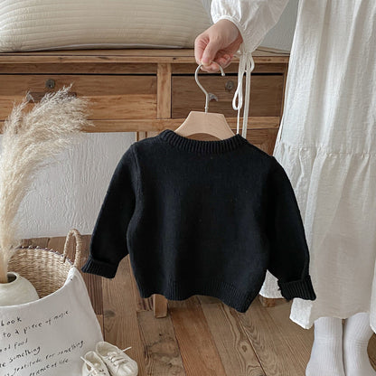 ニット・セーター きつね刺繍長袖ニットセーター【mh0010666】