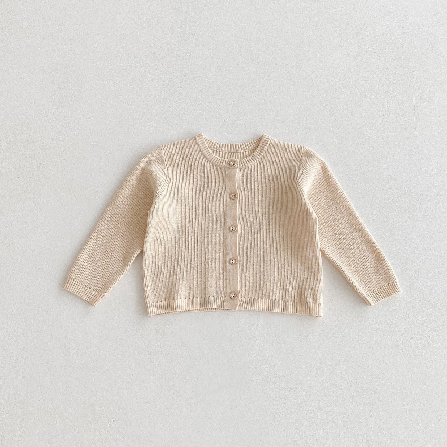 カーディガン・パーカー シンプルベーシック長袖ニットカーディガン【mh0010668】