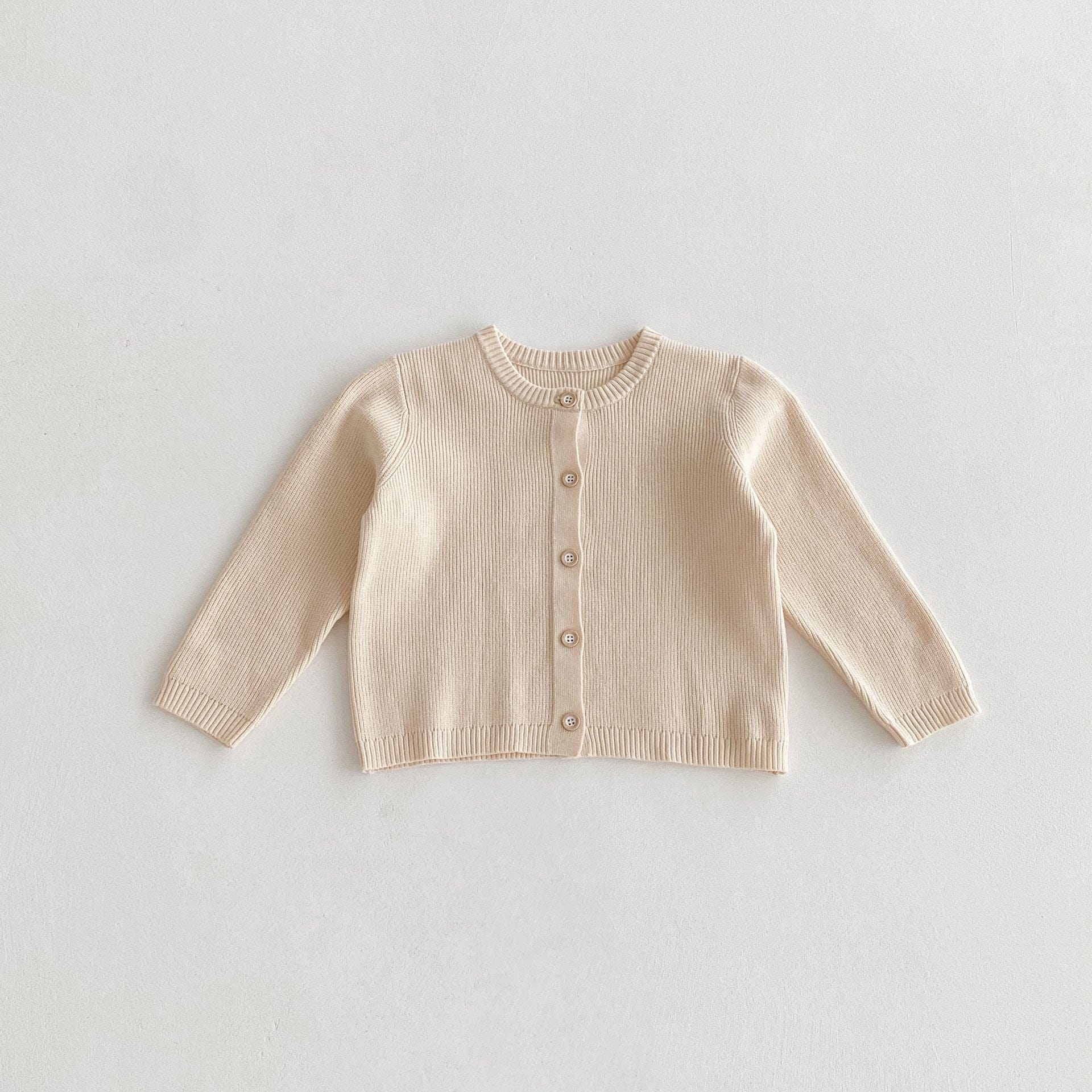 カーディガン・パーカー シンプルベーシック長袖ニットカーディガン【mh0010668】