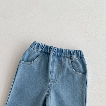 デニムパンツ メロフリル裾デニムパンツジーンズ【mh0010669】