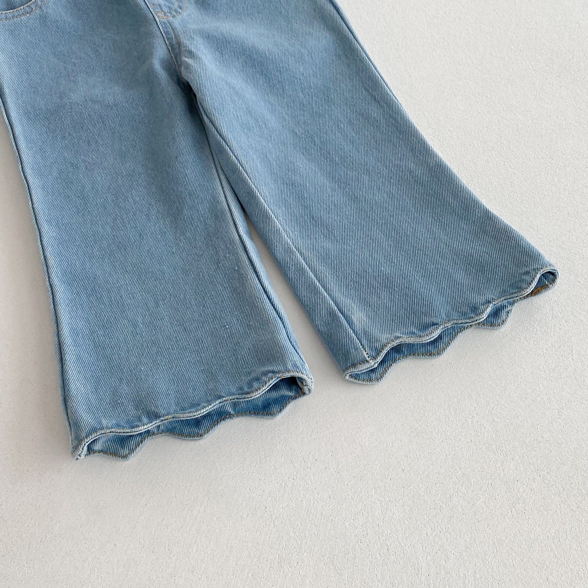 デニムパンツ メロフリル裾デニムパンツジーンズ【mh0010669】