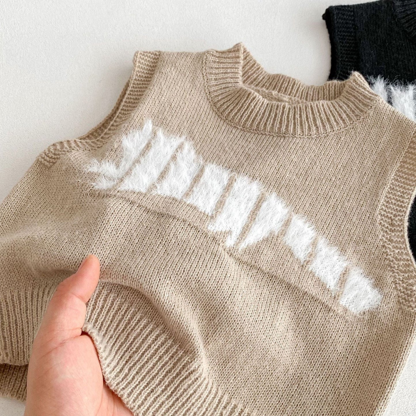 ベスト アニマルシルエットニットベスト【mh0010672】