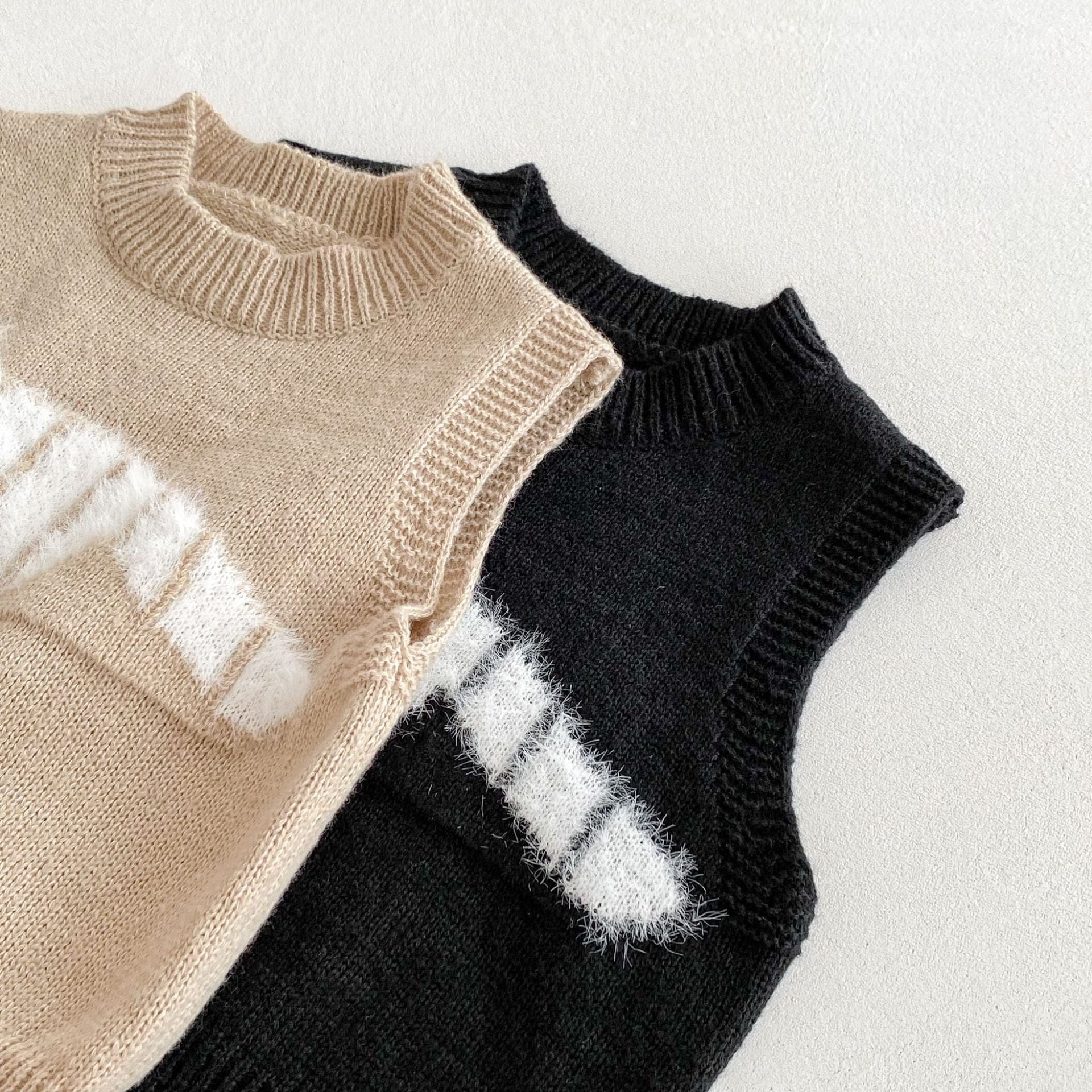 ベスト アニマルシルエットニットベスト【mh0010672】