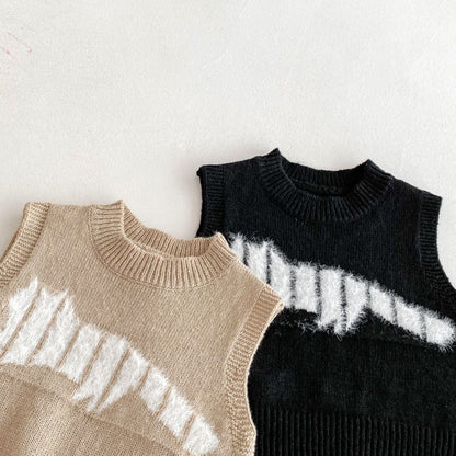 ベスト アニマルシルエットニットベスト【mh0010672】