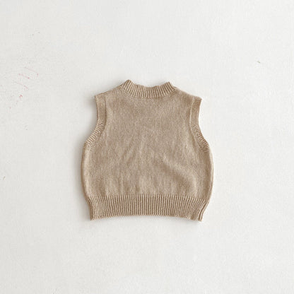 ベスト アニマルシルエットニットベスト【mh0010672】